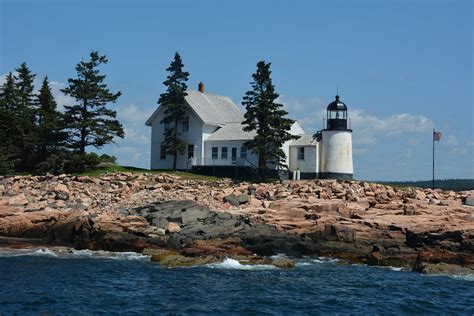 Winter Harbor Lighthouse, Maine off of Mount Desert Island… | Flickr