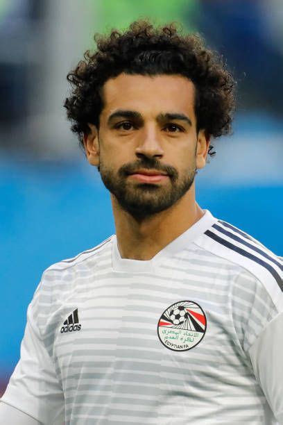 Mohamed Salah of Egypt national team during warmup ahead of the 2018 FIFA World Cup Russia group ...