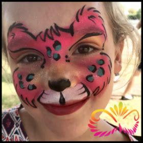 Cheetah Face paint Design – Inner Colour Face Painting | Face Painting ...