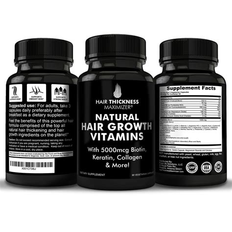 Natural Hair Growth Vitamins - For Stronger, Thicker Hair – Hair Thickness Maximizer