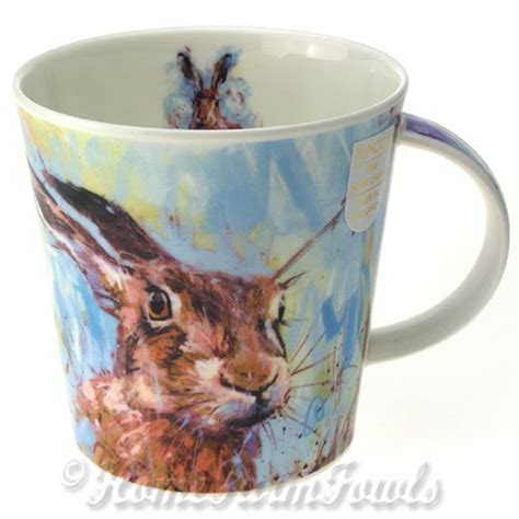 Dunoon Fine Bone China Hare Mug (Animals In art) - Home Farm Fowls