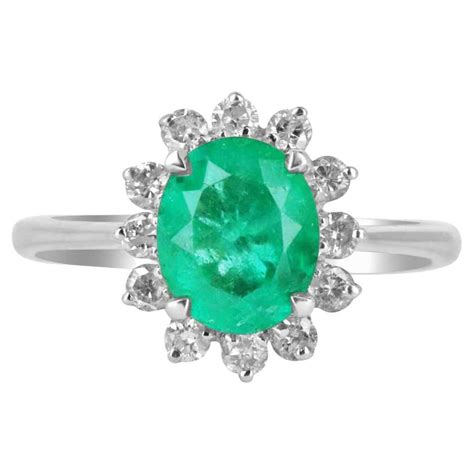 Emerald Gold Ring. Oval Emerald Ring. 14k Gold Ring with Emerald For Sale at 1stDibs | oval ...