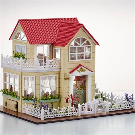 Cuteroom DIY Wooden Dollhouse Princess Room Handmade Decorations Birthday Gift Sale - Banggood.com