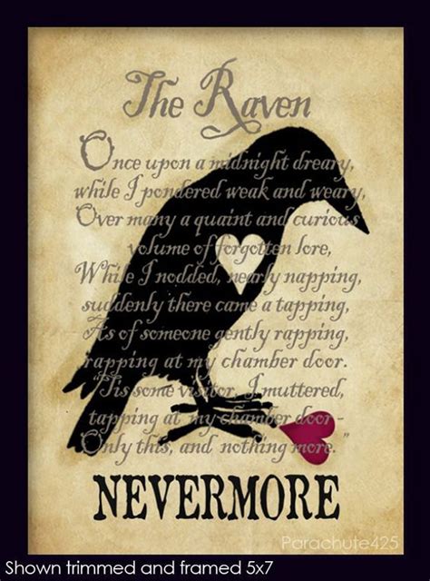 The Raven Printable Poem