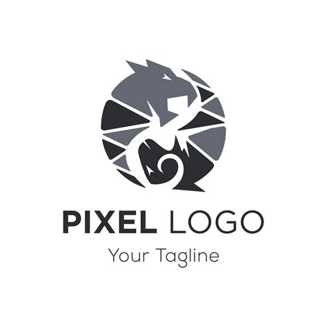 Pixel Logo Design Vector Template 20448533 Vector Art at Vecteezy