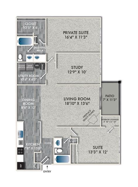 Luxury 1 & 2 Bedroom Apartments with Dens in Greenwood, IN