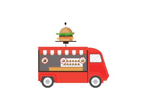 Isometric Burger Truck Illustrations Graphic by sweetmangodsn ...