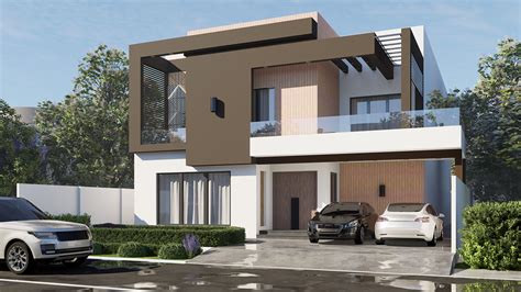 Modern Exterior House Rendering on Behance