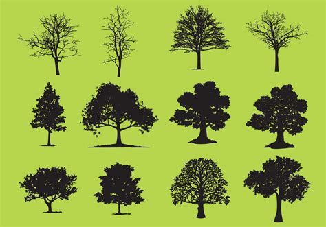 Tree Line Silhouette Vector at Vectorified.com | Collection of Tree ...