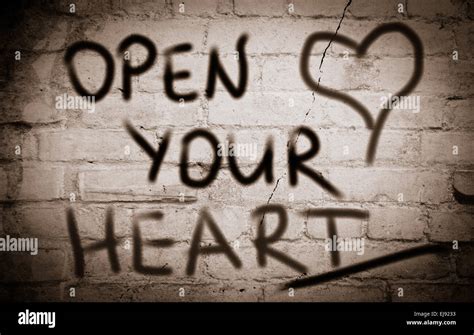 Open Your Heart Concept Stock Photo - Alamy