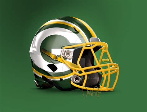 GreenBay Packers Helmet Design by davisefx on DeviantArt