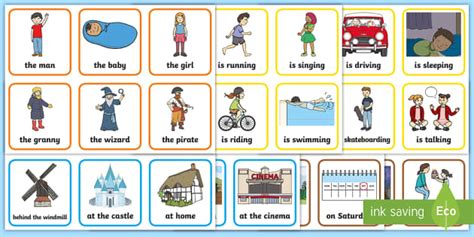 Who, What, Where, When - Colourful Semantics Silly Sentences Activity