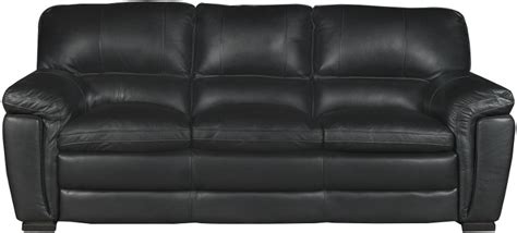 Casual Contemporary Black Leather Sofa - Tanner | RC Willey Furniture Store