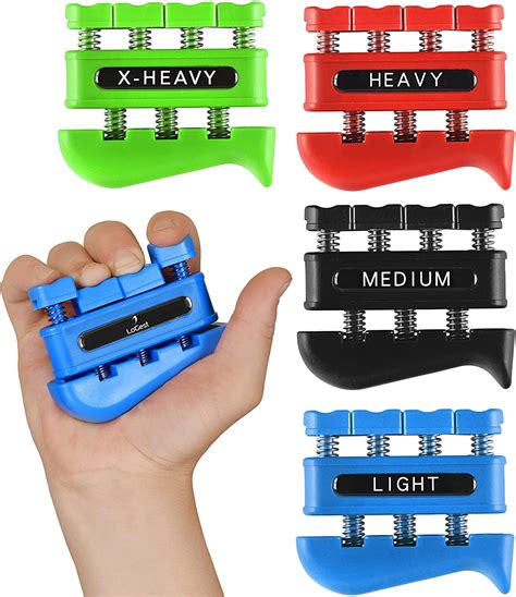 Finger Strengthener - Finger Exerciser for Forearm and Hand Strengthener - Hand Grip Workout ...