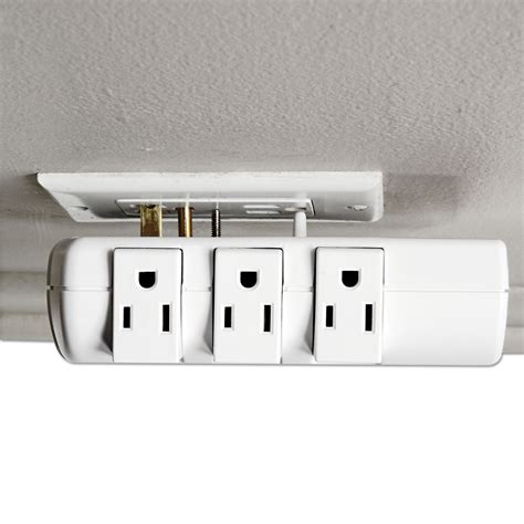 Wall Mount Surge Protector, 6 Outlets, 2160 Joules, White - Technology Essentials Innovera