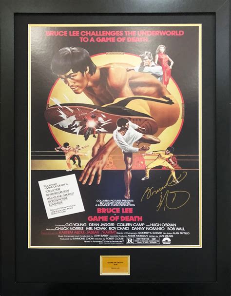 Bruce Lee Game of Death Signed Movie Poster – The Frame Lab