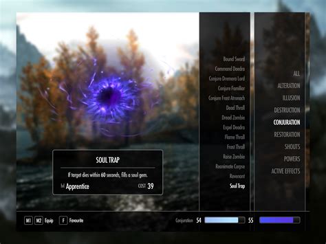 Skyrim Magic Menu UI by David TJ Powell on Dribbble