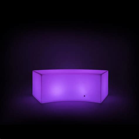 LED Curve Bench - Creative Cater Event Rentals