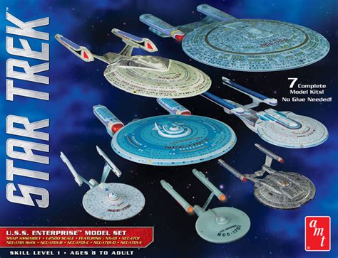 The Trek Collective: New starships Enterprise model kit set