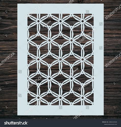 Geometric Pattern Stencil Laser Cut Stencil Stock Vector (Royalty Free ...