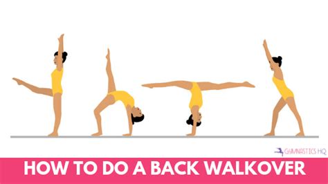 How to Do a Back Walkover | Gymnastics HQ | Gymnastics for beginners ...