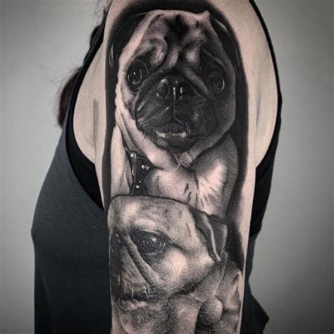 Lucky Pug - Pug Tattoos & Pug Dog Tattoo Design Inspirations