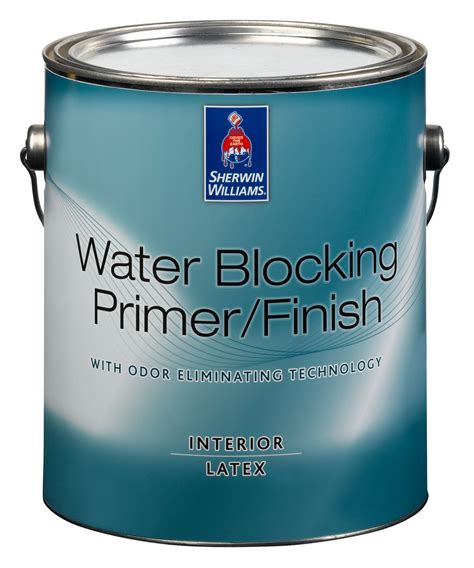 Sherwin-Williams: Water Blocking Primer/Finish Description: A zero VOC primer designed to seal ...