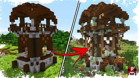 Let's Transform a 1.14 PILLAGER OUTPOST! - Minecraft Timelapse - YouTube