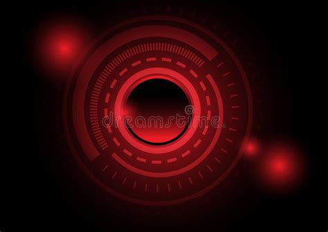 Abstract Red Circuit Light Technology Power Design Modern Futuristic ...