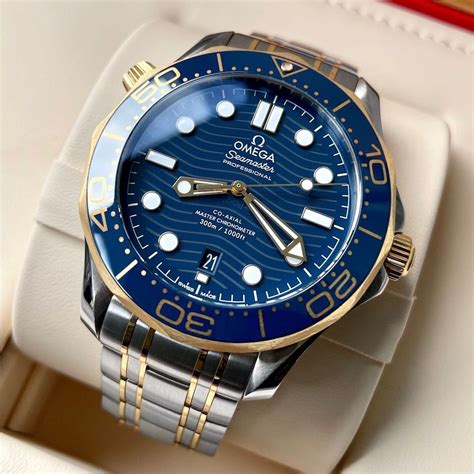 2021 Omega Seamaster 300 M Blue Dial Ceramic 210.20.42.20.03.001 Box ...