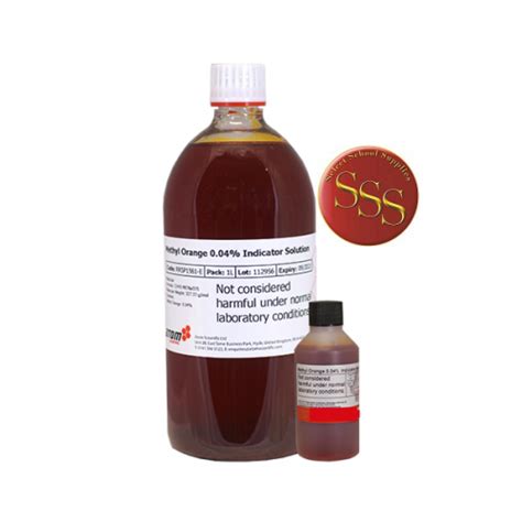 METHYL ORANGE SOLUTION 0.04% 500ml