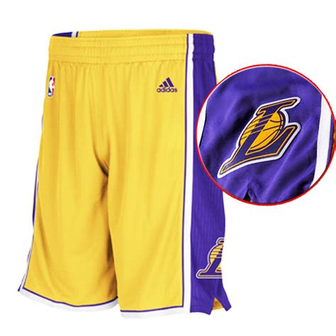 Adidas NBA Los Angeles Lakers Swingman Basketball Shorts - A20641 ...