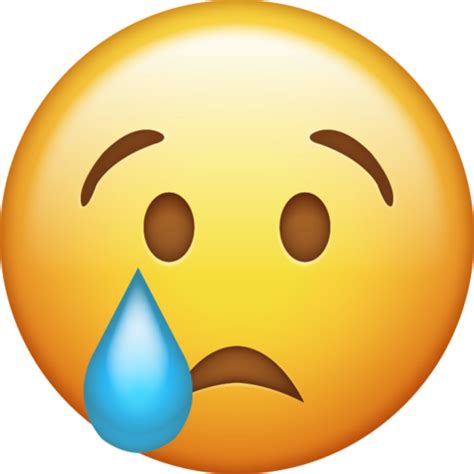 Crying Emoji [Download iPhone Emojis] | Crying emoji, Ios emoji, Emoji