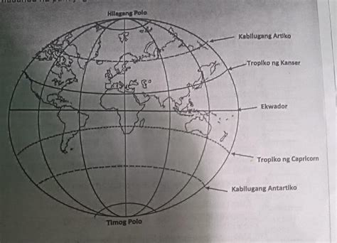 B. Panuto: Masdang mabuti ang mapa. Punan ng sagot ang mga sumusunod na pahayag: Isulat ang ...