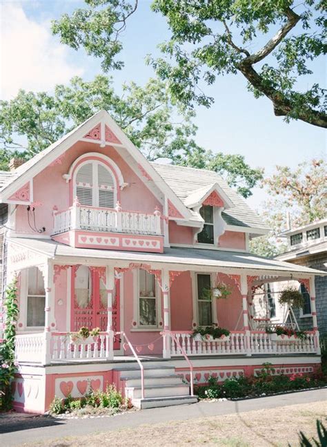 15 Most Stunning Pink Houses | Pink houses, Dream house, Victorian homes