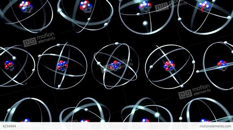 Atoms Zoom In To Nucleus Proton Neutron Electron Stock Animation | 4234994