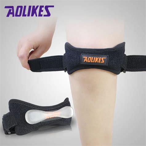 Fully Adjustable Jumpers's Knee Strap Patellar Tendon Band Knee Support Brace Silicone Pads Fit ...