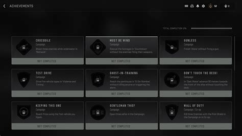MW2 achievements and trophies list