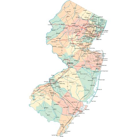 New Jersey Road Map - NJ Road Map - NJ Highway Map