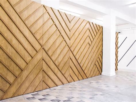 Geometric timber wall design roomonfire.net | Timber walls, Wall cladding, Interior walls