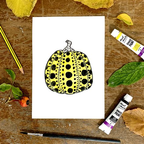 Art Project - Kusama Style Pumpkin Painting — Drawn Together Art Collective - Art Prints London