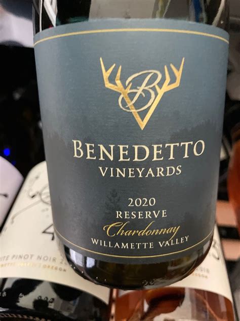 2021 Benedetto Vineyards Chardonnay Reserve, USA, Oregon, Willamette ...