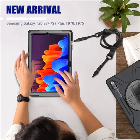 Wholesale For Samsung Galaxy Tab S7 Plus 360° Swivel Kickstand PC ...