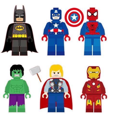 superhero decals - Google Search | Lego super heroes, Lego birthday ...