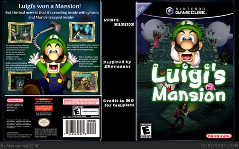 Luigi's Mansion GameCube Box Art Cover by Skyrunner