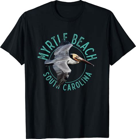 Amazon.com: Myrtle Beach, South Carolina, Pelican Design Souvenir T ...