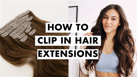 How to Clip In Hair Extensions - YouTube