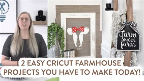 2 EASY Cricut Farmhouse Projects You Have To Make Today! - Makers Gonna ...