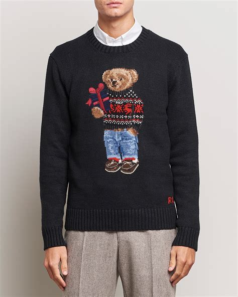 Polo Ralph Lauren Knitted Bear Sweater Black at CareOfCarl.com