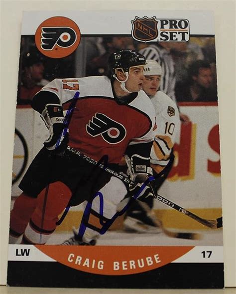 Craig Berube Philadelphia Flyers Autographed 1990-91 Pro Set Card Autographed - Hockey Slabbed ...